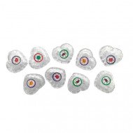 Small Transparent Boxes 9 Pieces Heart Shape Small Transparent Boxes 9 Pieces Heart Shape