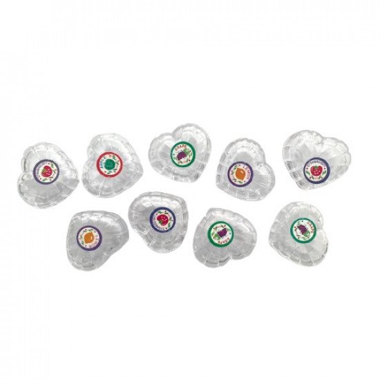 Small Transparent Boxes 9 Pieces Heart Shape
