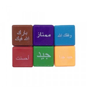 اختام عبارات تشجيعية 6 قطع مع حبر
