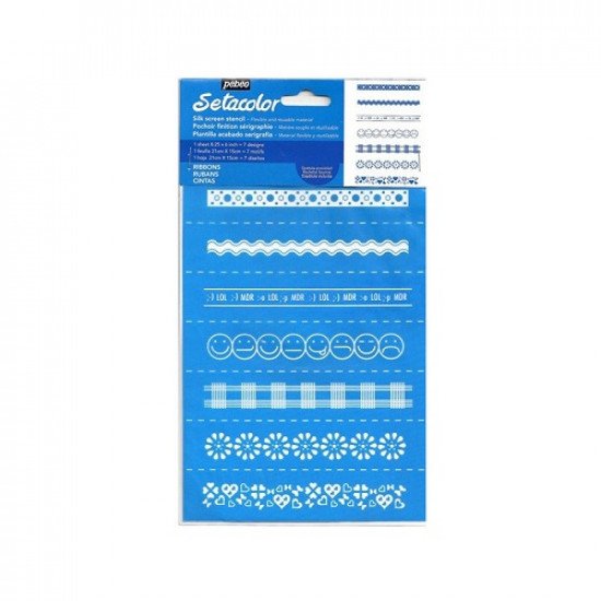 Silk Screen Stencil Linear decoration PEBEO 8.25 X 6 inch Silk Screen Stencil Linear decoration PEBEO 8.25 X 6 inch