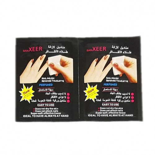 Manicure removal wipes