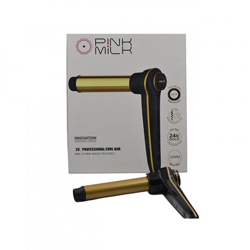 جهاز تجعيد الشعر أسود/ذهبي من بينك ميلك جهاز تجعيد الشعر أسود/ذهبي من بينك ميلك