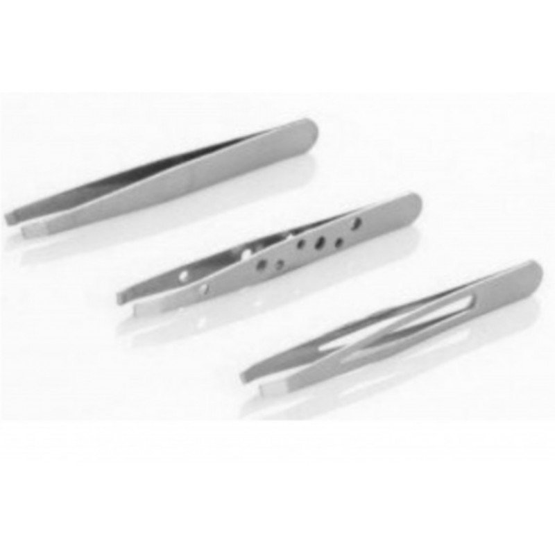 ملقاط شعر من الإستانلس ستيل مكون من 3 قطع من ماكس اليجانس ملقاط شعر من الإستانلس ستيل مكون من 3 قطع من ماكس اليجانس