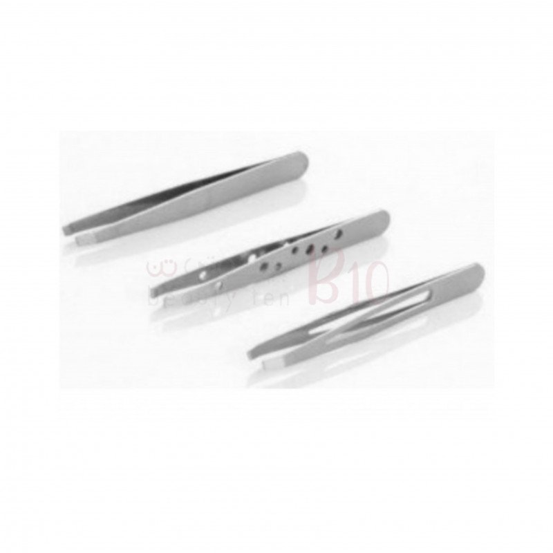 ملقاط شعر من الإستانلس ستيل مكون من 3 قطع من ماكس اليجانس ملقاط شعر من الإستانلس ستيل مكون من 3 قطع من ماكس اليجانس