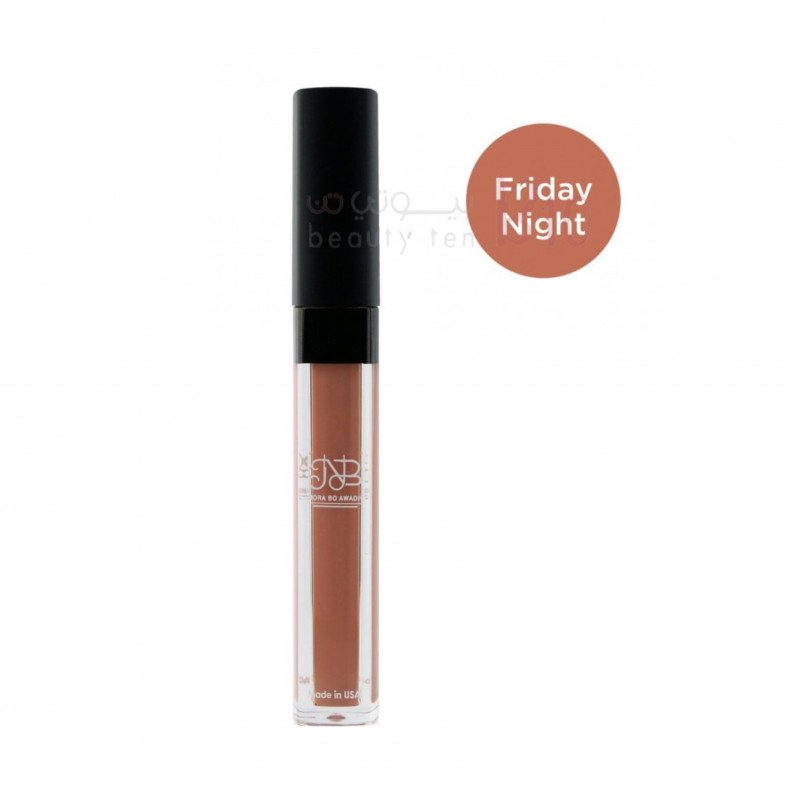 احمر شفاه سائل مقاوم للماء من نوره بو عوض - فرايدي نايت احمر شفاه سائل مقاوم للماء من نوره بو عوض - فرايدي نايت