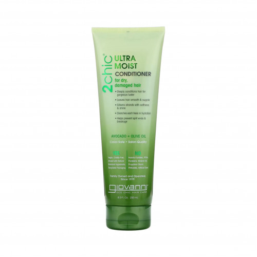 Giovanni Ultra-humid conditioner, for dry hair  Damaged, avocado and olive oil - 250ml