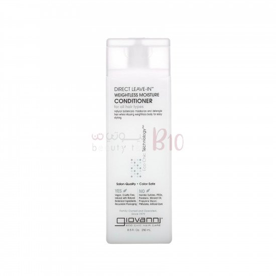 Giovanni Direct Leave In Weightless Moisture Conditioner -250ml