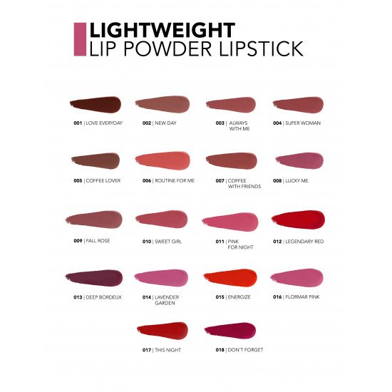 Lightweight Lip Powder Lipstick