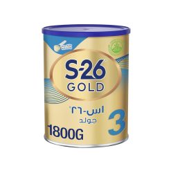 حليب الأطفال الذهبي 3 لمرحلة s-26 للأطفال 1800جم