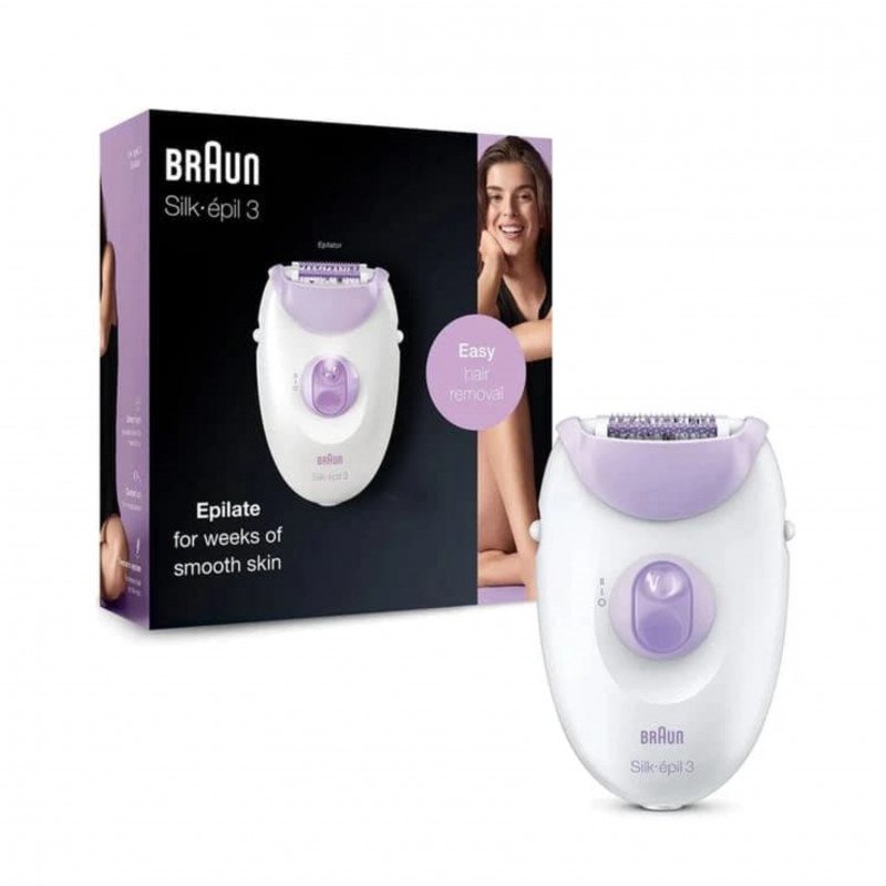 جهاز ازالة الشعر للنساء من براون – بنفسجي سيلك ابيل 3 جهاز ازالة الشعر للنساء من براون – بنفسجي سيلك ابيل 3