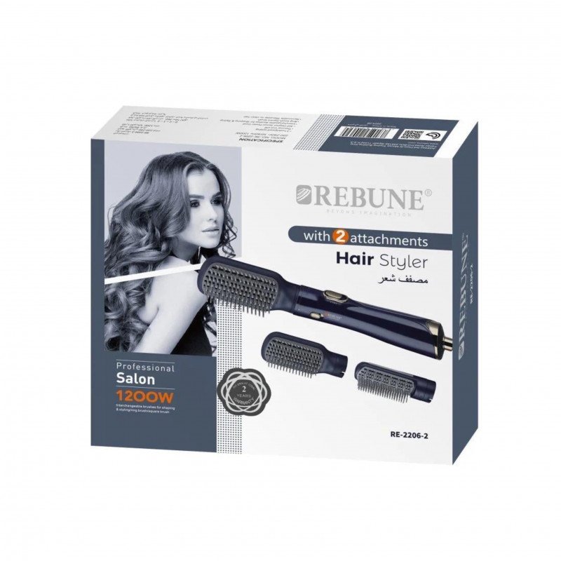 استشوار شعر 2206 بفرشتين 1200 واط من ريبون استشوار شعر 2206 بفرشتين 1200 واط من ريبون