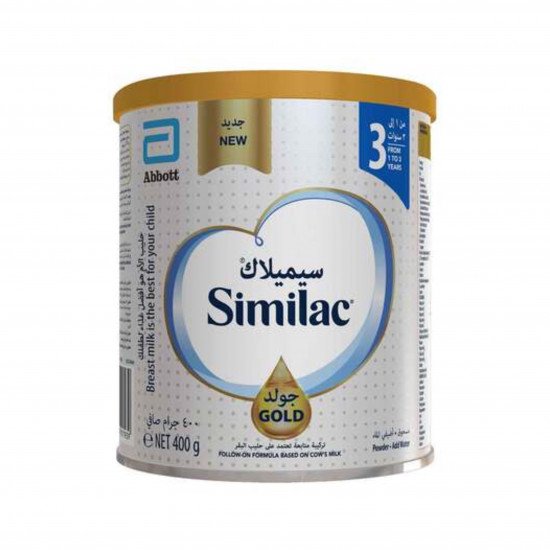 سيميلاك حليب أطفال بودرة جولد 3 اتش ام او 400 جم