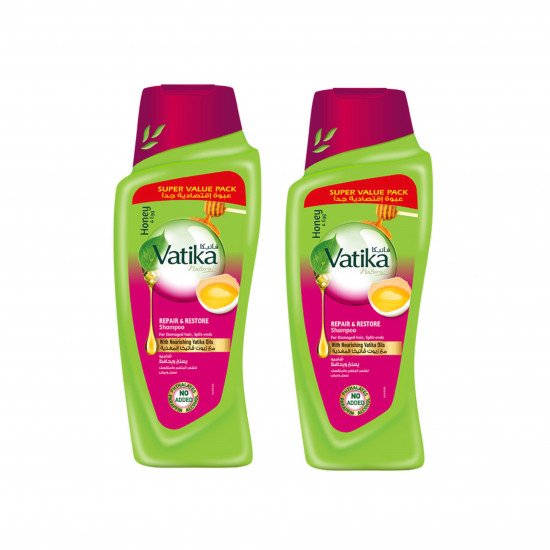 شامبو يصلح ويحافظ على الشعر بالعسل والبيض من فاتيكا - 1+1-400مل