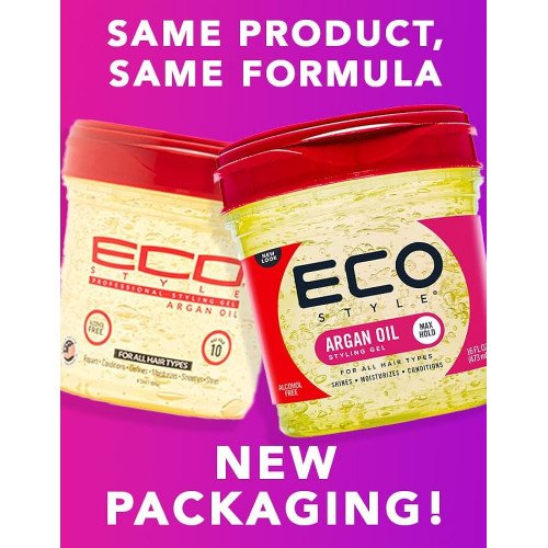 Eco Styler Professional Hair Styling Gel with Argan Oil Medium Fastness 455g