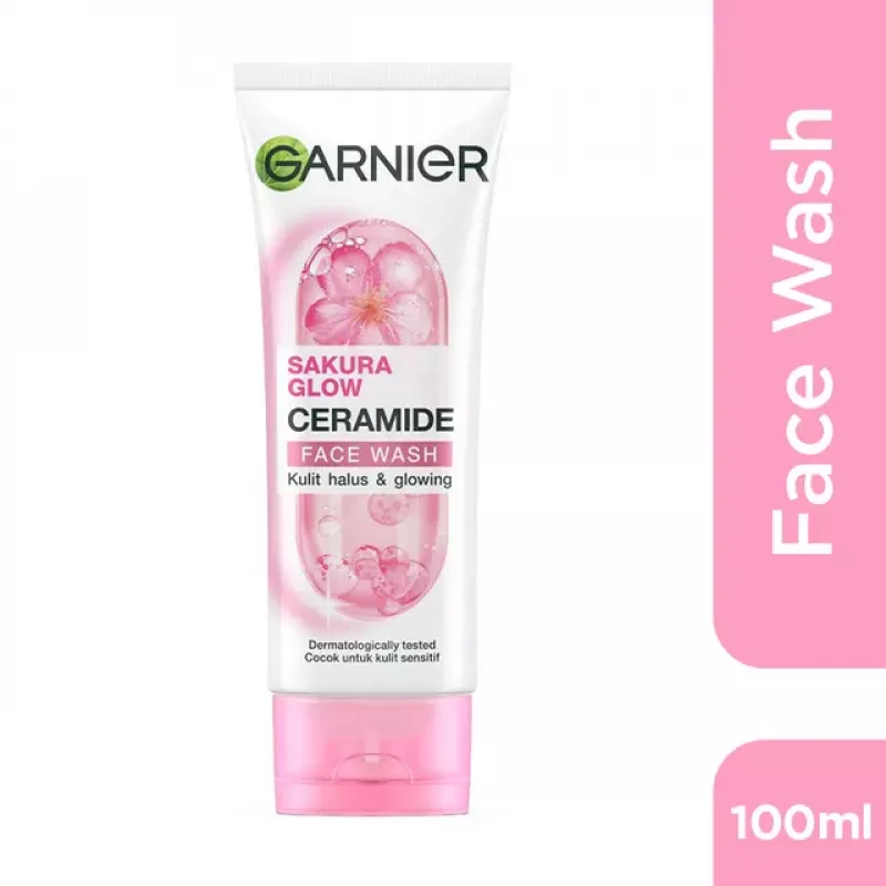 غسول الوجه غارنييه ساكورا جلو سيراميد 100 مل غسول الوجه غارنييه ساكورا جلو سيراميد 100 مل