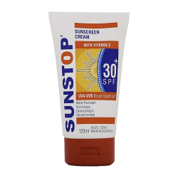 كريم واقي شمس بعامل حماية 30 SPF بفيتامين إي من صن ستوب - 120 مل