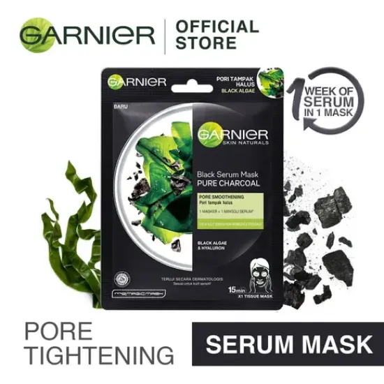 Garnier Pure Charcoal Face Mask with Charcoal Extract 28gm Garnier Pure Charcoal Face Mask with Charcoal Extract 28gm