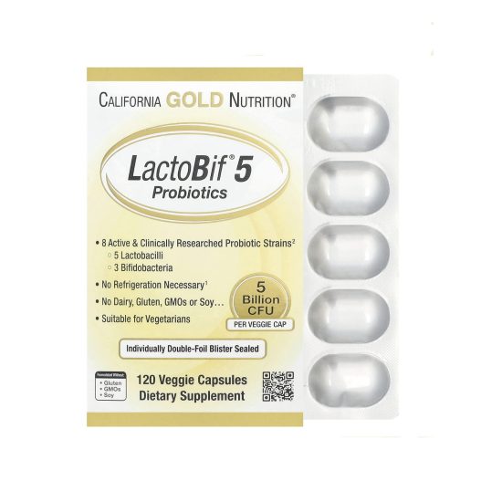 California Gold Nutrition Probiotic 120 Vegetarian Capsule