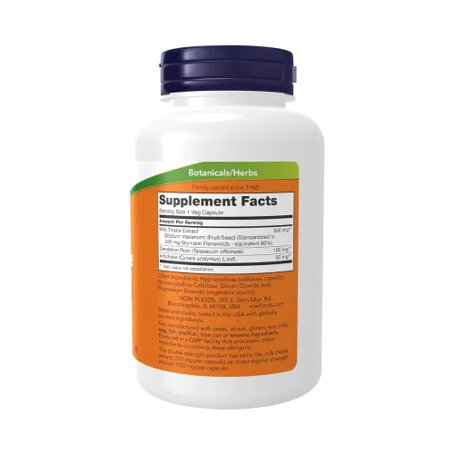 Now Foods Milk Thistle (Milk Fork) – 300 mg – 200 Capsules