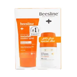 Sun Cream Invisible 60ml + Roll-On Deodorant For Skin Brightening Pacific Islands 48h Protection 50ml Ultra Screen By Beesline