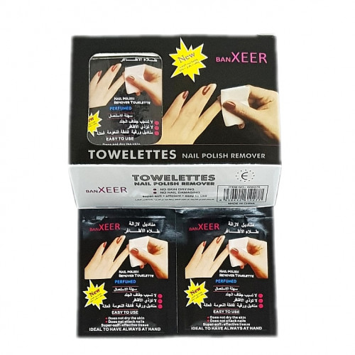 Manicure removal wipes