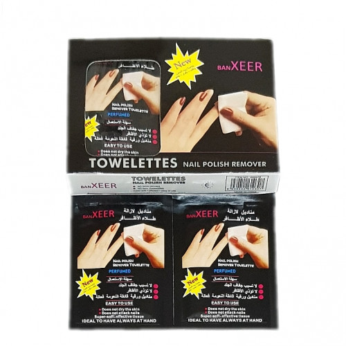 Manicure removal wipes