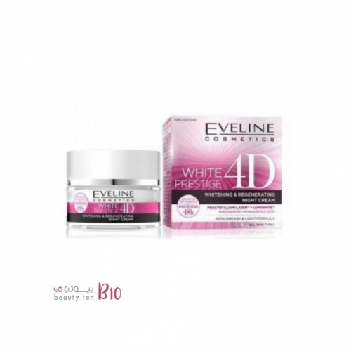 Eveline White Prestige For D Night Face Cream Lightening & Rejuvenation - 50 ml