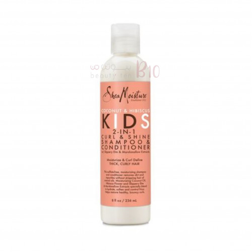 Shea Moisture Curl & Shine 2-in-1 Coconut & Hibiscus Shampoo and Conditioner for Kids