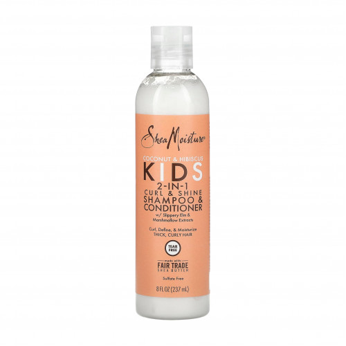 Shea Moisture Curl & Shine 2-in-1 Coconut & Hibiscus Shampoo and Conditioner for Kids