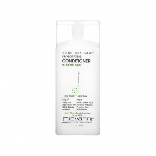 Be Giovanni Triple Treat Strengthening Tea Tree Conditioner, For All Hair Types, 60ml