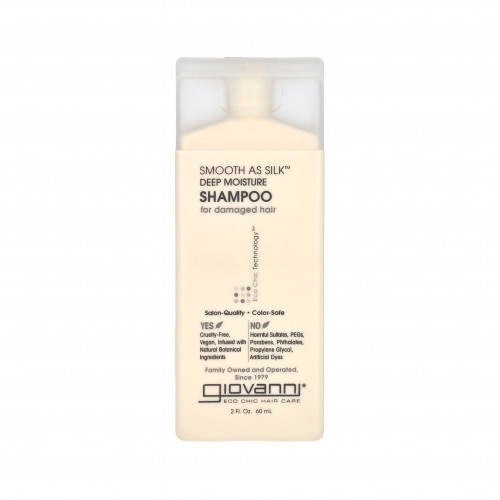Giovanni Smooth As Silk, Deep Moisturizing Shampoo, For Damaged Hair -60 ml