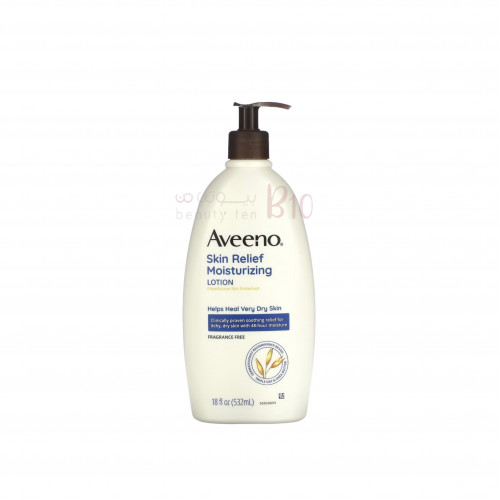 ‏Aveeno Skin Relief Moisturizing Lotion for Very Dry Skin with Soothing Triple Oat-532ml