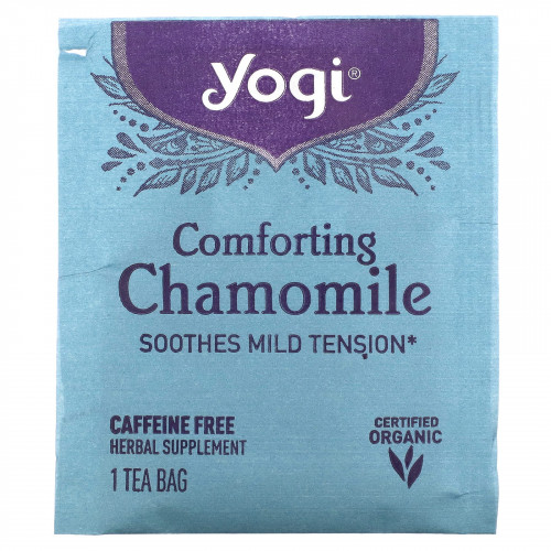 Comfortable chamomile, caffeine-free, 6 bags of tea, 85 ounces (24g) Comfortable chamomile, caffeine-free, 6 bags of tea, 85 ounces (24g)