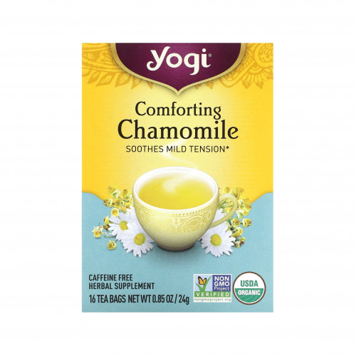 Comfortable chamomile, caffeine-free, 6 bags of tea, 85 ounces (24g) Comfortable chamomile, caffeine-free, 6 bags of tea, 85 ounces (24g)