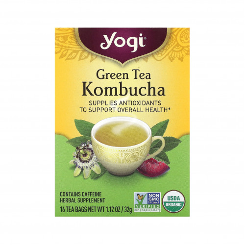 Green Kombucha Tea, 16 Tea Bags, 1.12 ounces (32g) Green Kombucha Tea, 16 Tea Bags, 1.12 ounces (32g)