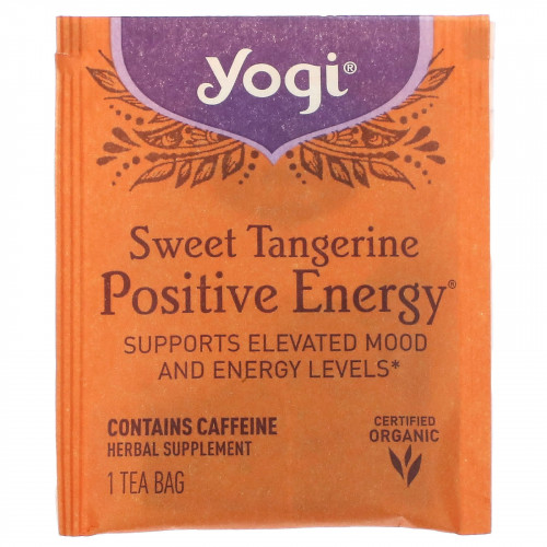 Sweet Tangerine Positive Energy Tea, 16 Tea Bags (29g) Sweet Tangerine Positive Energy Tea, 16 Tea Bags (29g)