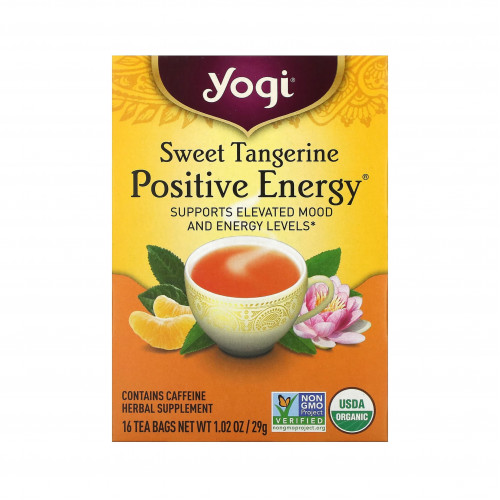 Sweet Tangerine Positive Energy Tea, 16 Tea Bags (29g) Sweet Tangerine Positive Energy Tea, 16 Tea Bags (29g)