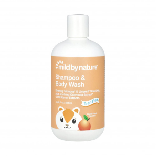 Tear-Free Baby Shampoo & Body Wash, Peach, 12.85 fl oz (380 ml)