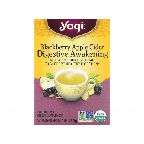 Black berries and apple cider vinegar, caffeine free, 16 tea bags, 1.02 ounce (29g) Black berries and apple cider vinegar, caffeine free, 16 tea bags, 1.02 ounce (29g)
