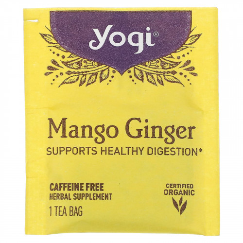 Yuji Mango and Caffeine Ginger Tea 16 sachet 32g Yuji Mango and Caffeine Ginger Tea 16 sachet 32g