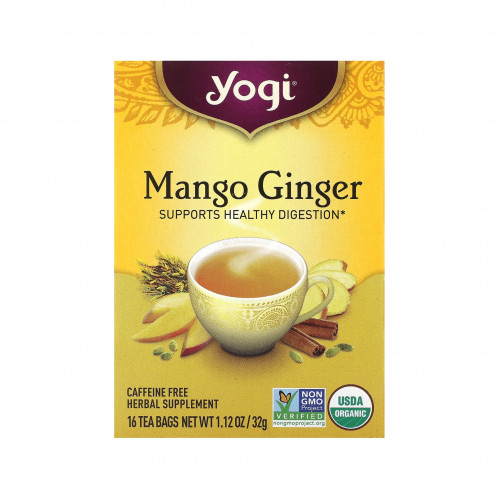 Yuji Mango and Caffeine Ginger Tea 16 sachet 32g Yuji Mango and Caffeine Ginger Tea 16 sachet 32g