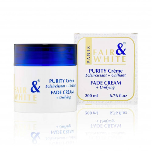 Fair and white lightening and unifying face and body cream for purity, clarity and freshness of the skin - 200 ml