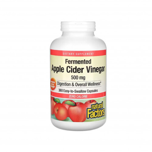 Apple cider vinegar 360 capsules 500 mg from Natural Factors