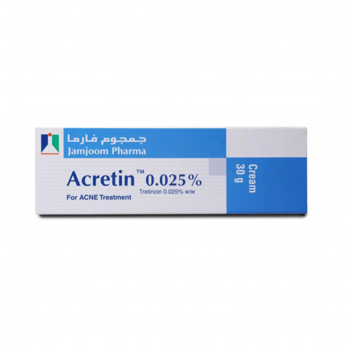 Acretin cream for acne 0.025