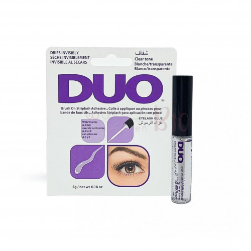 Glue lashes from do-transparent