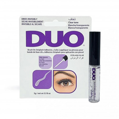 Glue lashes from do-transparent