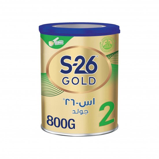 حليب الأطفال الذهبي 2 لمرحلة s-26 للأطفال 800جم حليب الأطفال الذهبي 2 لمرحلة s-26 للأطفال 800جم