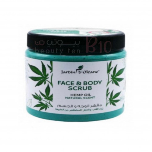 Face & Body Scrub with Hemp Oil and Natural Fragrance Garden Olian - 500 ml