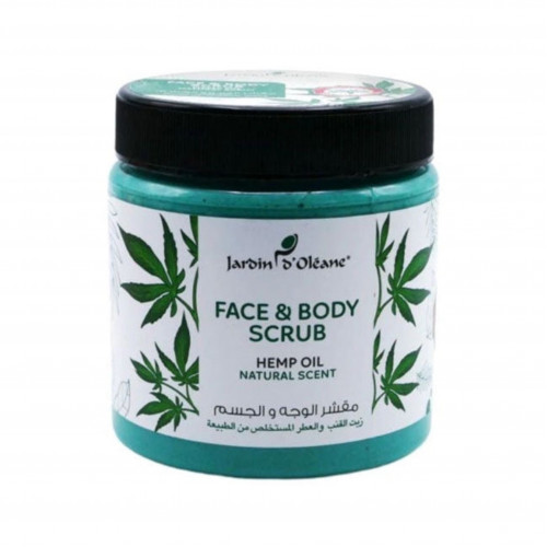 Face & Body Scrub with Hemp Oil and Natural Fragrance Garden Olian - 500 ml