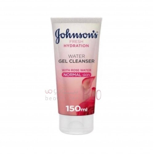JOHNSON'S Face Cleanser, Cleansing Water Wash, Rose Water, Normal Skin - 150ml